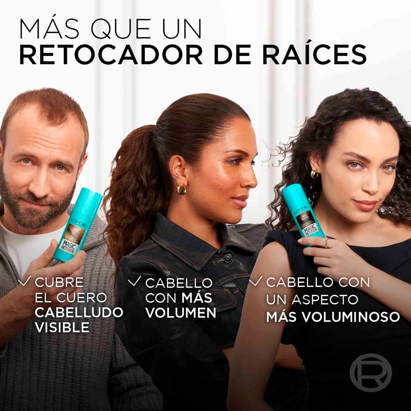 Tintura L'Oréal Paris Magic Retouch Tono Negro para Cabello