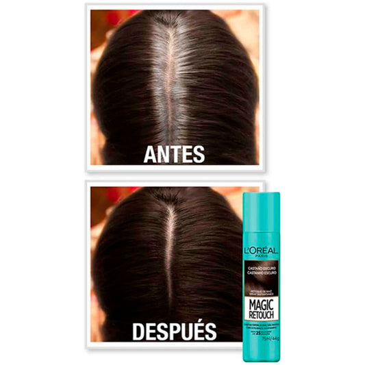 Tintura L'Oréal Paris Magic Retouch Tono Castaño Oscuro