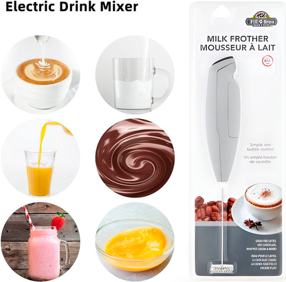 Espumador De Leche Eléctrico De Mano Fill N Brew Color Gris Fill´n Brew- Dermocosmetica_belleza_online