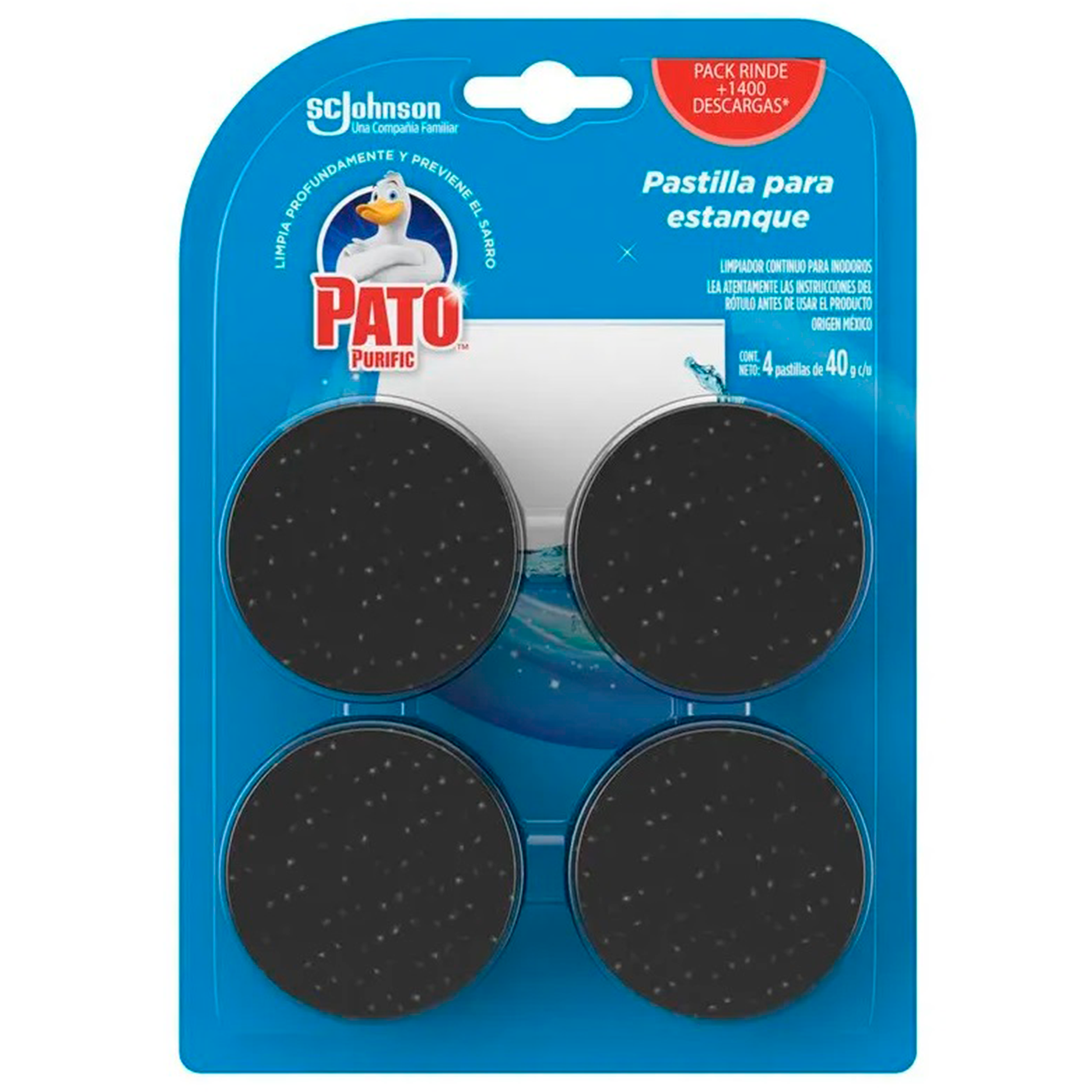 Pastilla Para Estanque Inodoro Pato Purific 120g 4 Unidades PATO PURIFIC- Dermocosmetica_belleza_online
