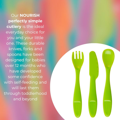 Set de Cubiertos para Bebé Vital Baby – Pack de 15 Piezas Coloridas y Seguras VITAL BABY- Dermocosmetica_belleza_online