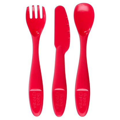Set de Cubiertos para Bebé Vital Baby – Pack de 15 Piezas Coloridas y Seguras VITAL BABY- Dermocosmetica_belleza_online