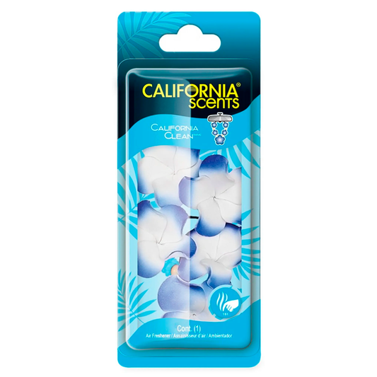 Aromatizante Para Coche Casa Oficina California Scents Clean Blanco Fresco