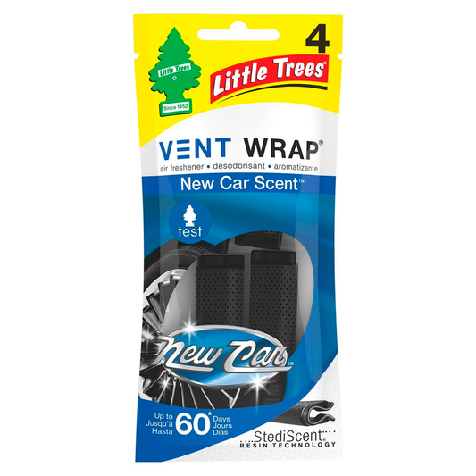 Ambientador Little Trees Vent Wrap 4 Piezas – Aroma New Car
