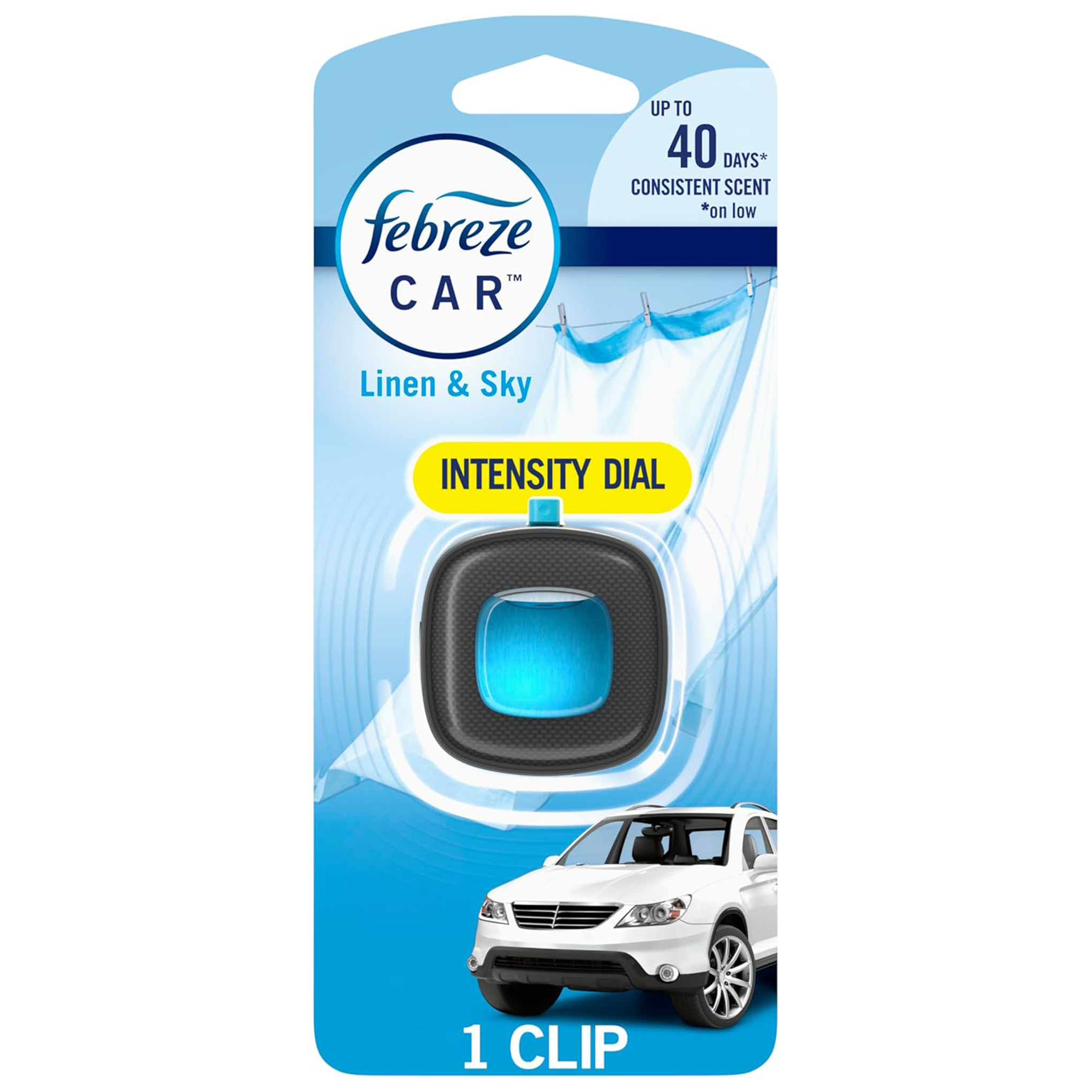 Febreze Deodorante Auto Rimuovi-Odori – 2 X 2 Ml, Profumo Fiore Di Casa, Durata 30 Giorni