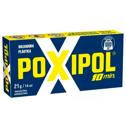 Poxipol Soldadura Plástica 10 Minutos Metálico 21g/14ml POXIPOL- Dermocosmetica_belleza_online