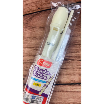 Flauta Dulce Skole Infantil Color Marfil – Ideal para Principiantes y Educación Musical Skole- Dermocosmetica_belleza_online