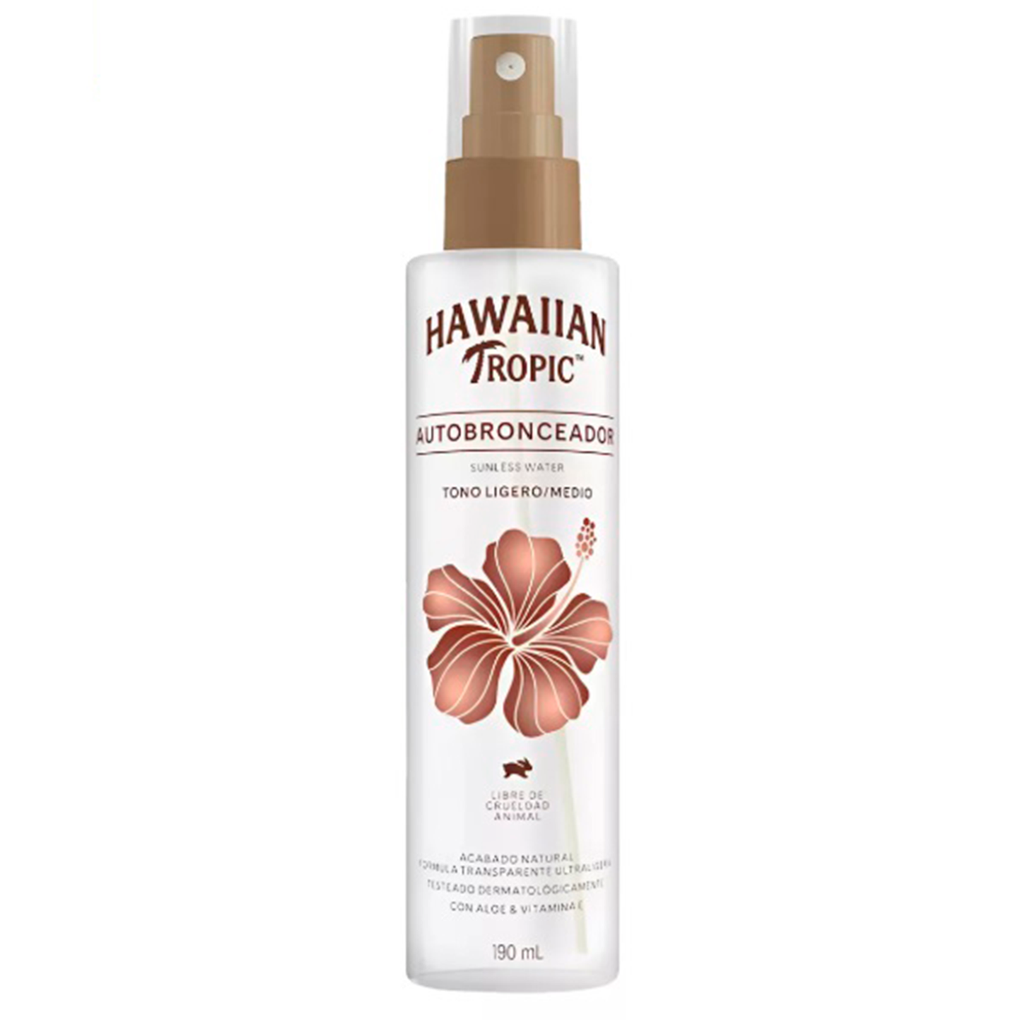 Autobronceante Agua Hawaiian Tropic 190ml Tono Ligero/medio Hawaiian Tropic- Dermocosmetica_belleza_online
