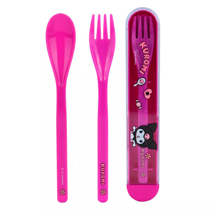 Set Cubiertos Kuromi Sanrio Miniso Con Estuche SANRIO- Dermocosmetica_belleza_online