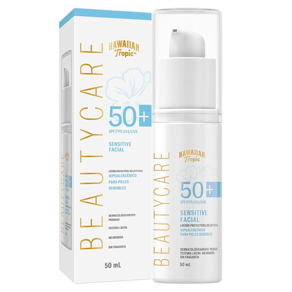 Hawaiian Tropic Beautycare Sensitive Spf50+ Loción Facial Hawaiian Tropic- Dermocosmetica_belleza_online