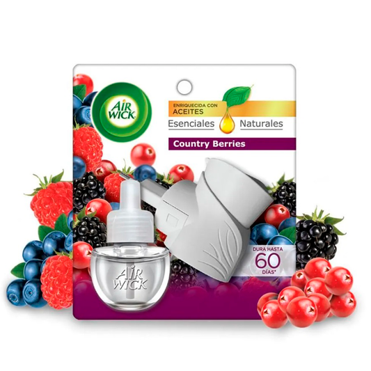 Air Wick Difusor Eléctrico + Repuesto Country Berries – Aceites Esenciales 21 ml AIR WICK- Dermocosmetica_belleza_online