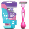 Máquina de Afeitar Mujer Gillette Venus Suave con 3 Hojas – 2 Unidades