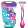 Máquina de Afeitar Mujer Gillette Venus Suave con 3 Hojas – 2 Unidades