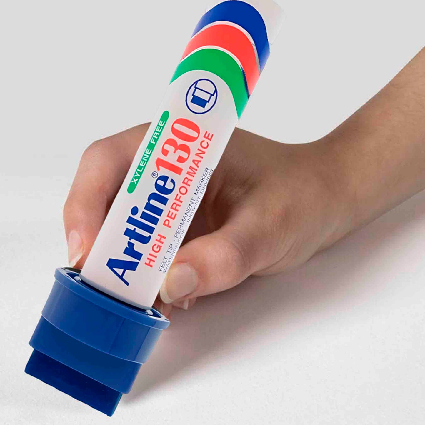 Marcador Permanente Artline 130 Azul 30mm – Punta Biselada de Precisión