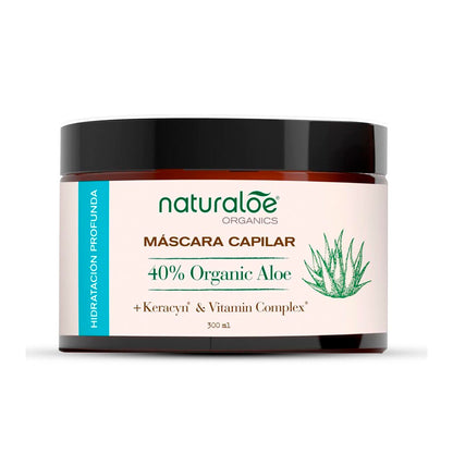 Máscara Capilar Naturaloe 300 ml – Hidratación Profunda y Brillo Natural NATURALOE- Dermocosmetica_belleza_online
