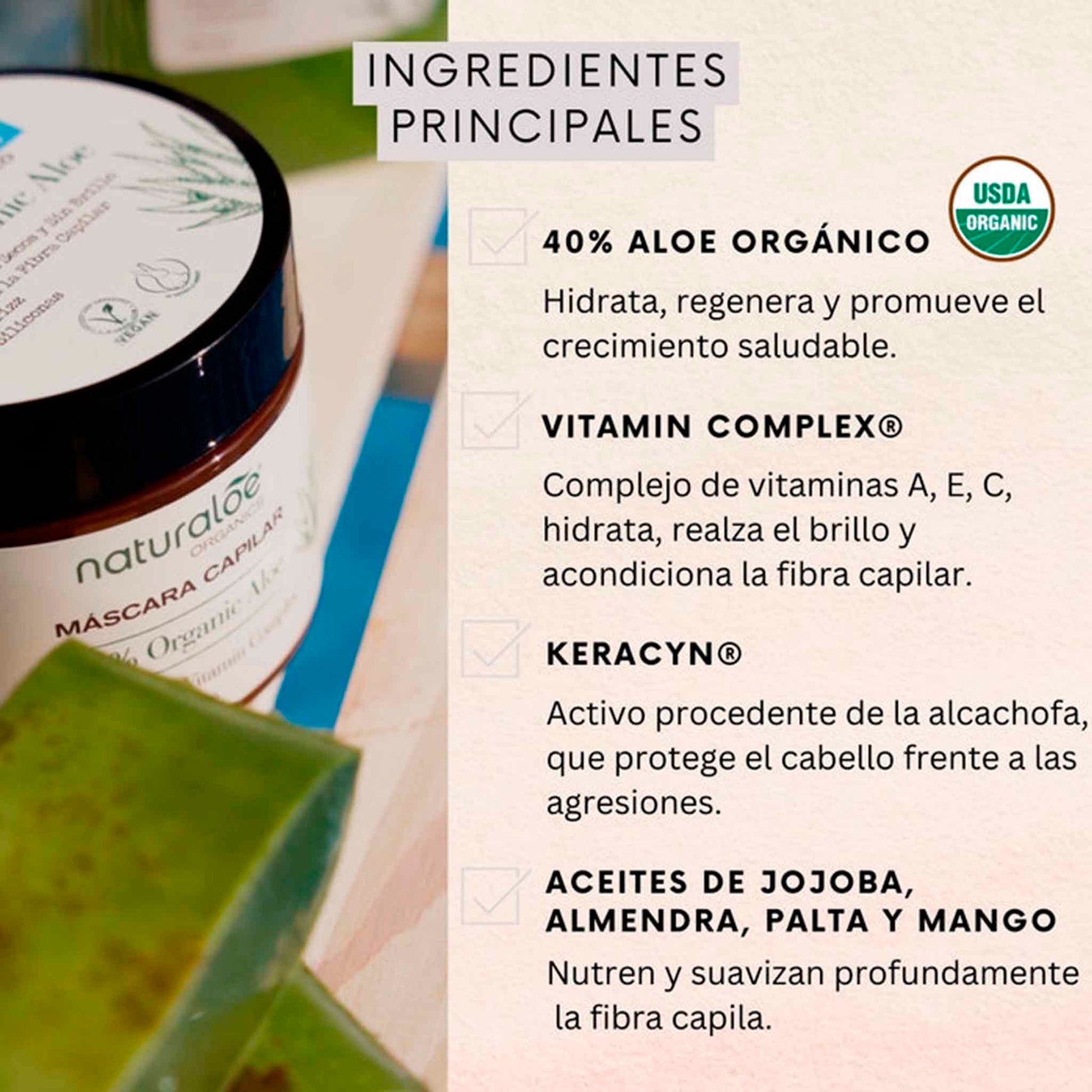 Máscara Capilar Naturaloe 300 ml – Hidratación Profunda y Brillo Natural NATURALOE- Dermocosmetica_belleza_online