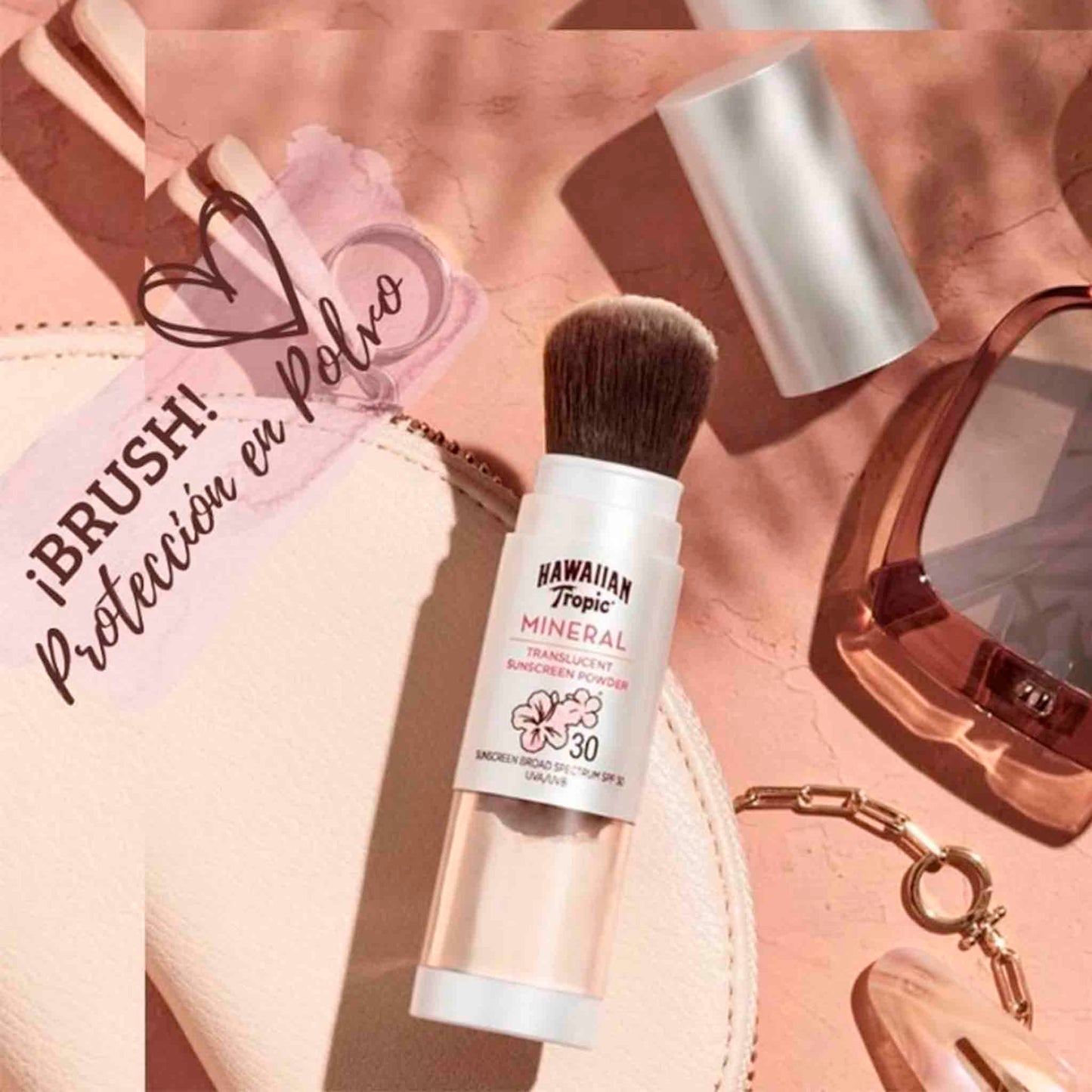 Mineral Brush Hawaiian Tropic Fps30 Polvo Translúcido