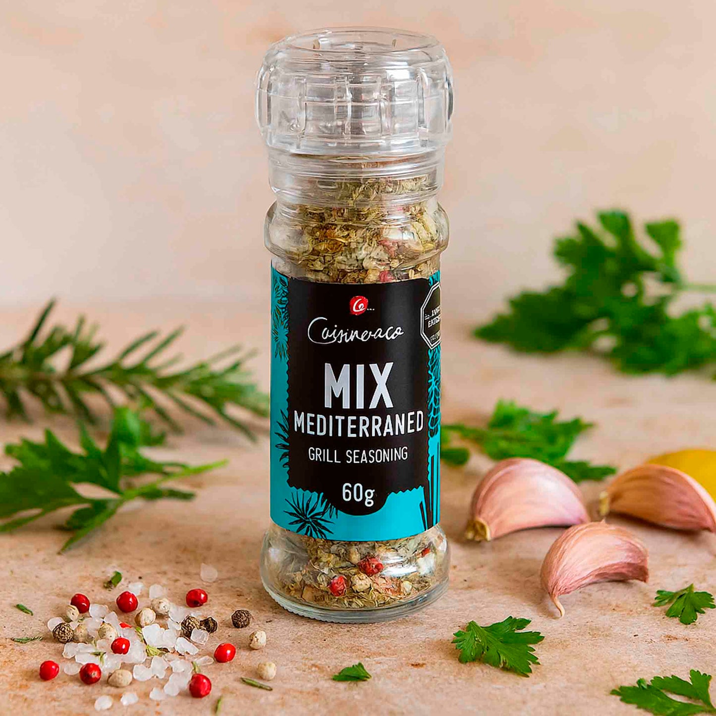 Molinillo Sazonador Mix Mediterráneo Cuisine & Co  60g