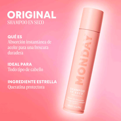 Monday Shampoo Cabello Seco 200 ml – Hidratación y Suavidad