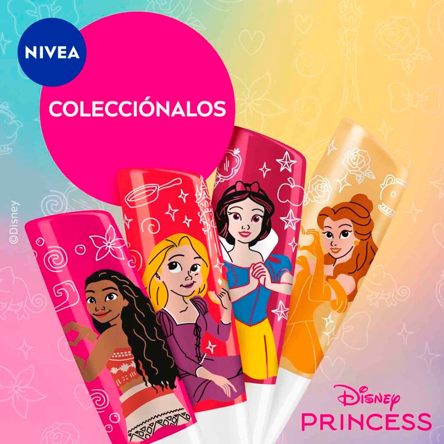 Nivea Bálsamo Labial Disney Princess Edición Limitada 4,8 g
