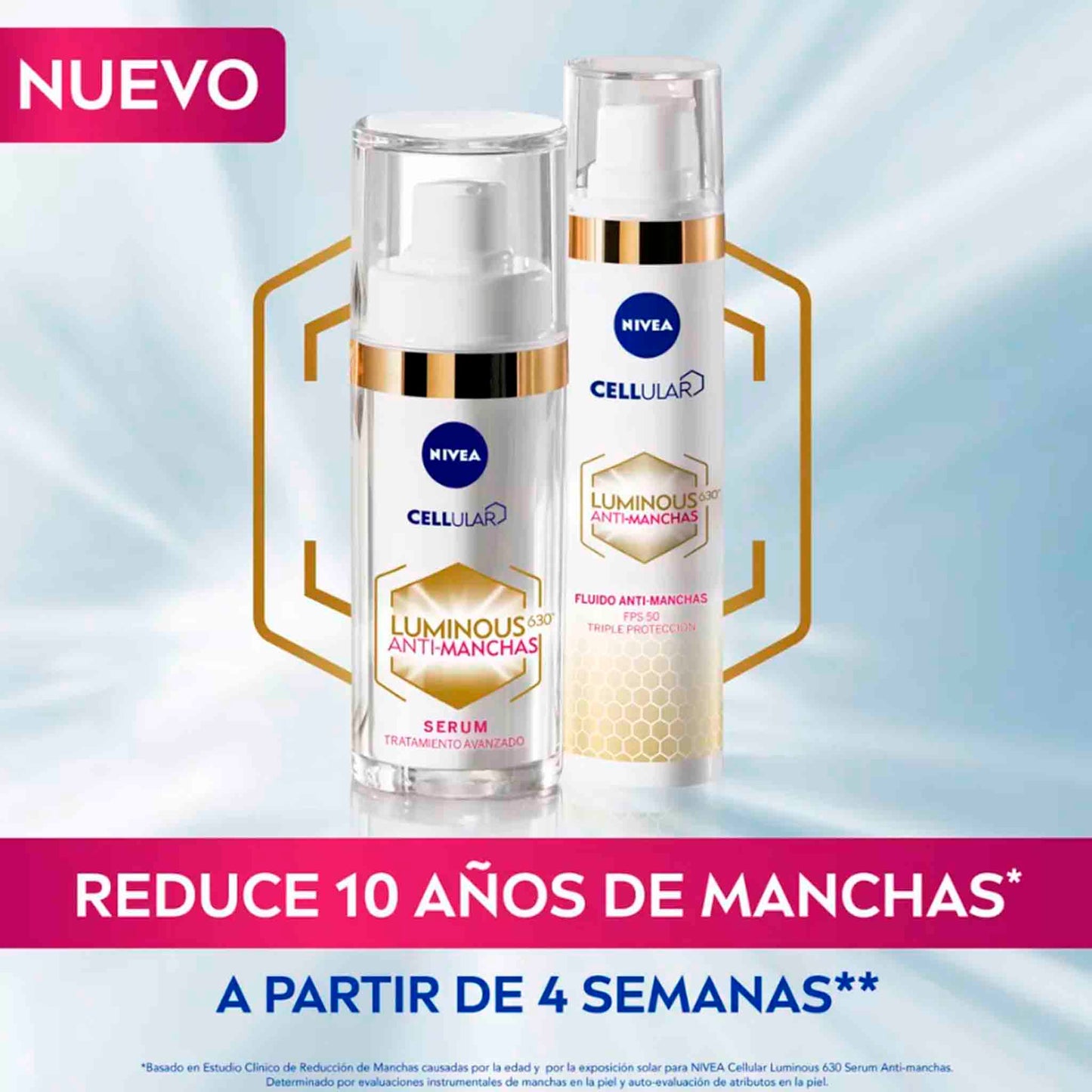 Nivea Luminous 630 Sérum Anti-Manchas 30 ml – Corrige manchas visibles y previene su reaparición NIVEA- Dermocosmetica_belleza_online