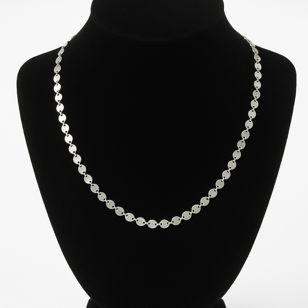 Collar de Plata 925 con Discos Calados – 50 cm, 6,19 g, Ø 5 mm IMAGEN FUTURA- Dermocosmetica_belleza_online
