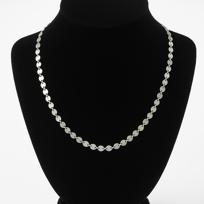 Collar de Plata 925 con Discos Calados – 50 cm, 6,19 g, Ø 5 mm IMAGEN FUTURA- Dermocosmetica_belleza_online