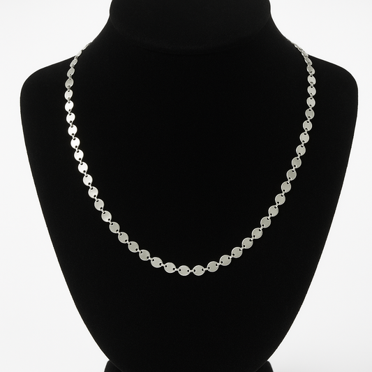 Collar de Plata 925 con Discos Calados – 50 cm, 6,19 g, Ø 5 mm IMAGEN FUTURA- Dermocosmetica_belleza_online