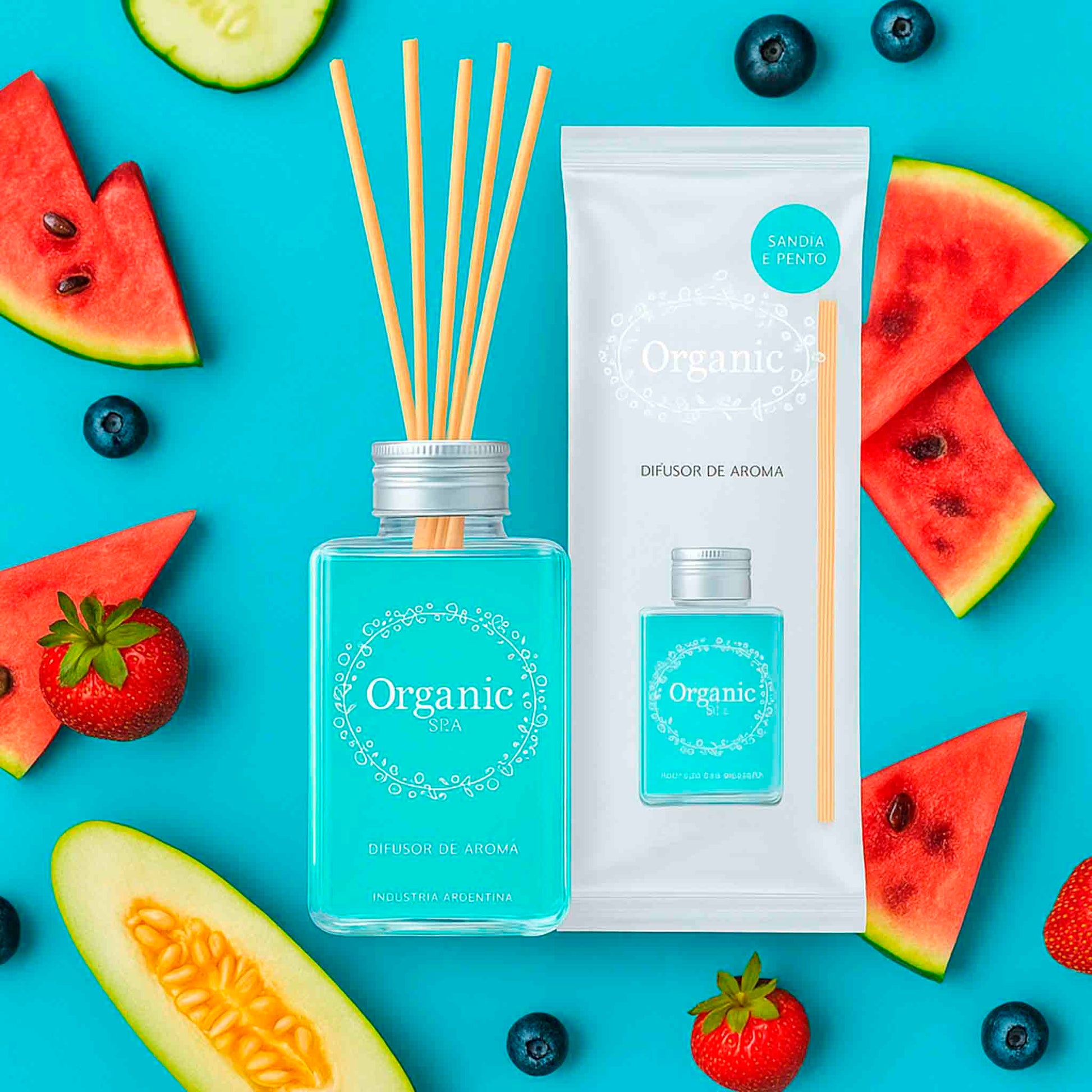 Difusor de Aromas Sandía y Pepino Organic Spa 120 ml ORGANIC SPA- Dermocosmetica_belleza_online