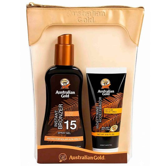 Pack Australian Gold: Bronceador F15 237ml+ Acelerador 100ml