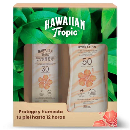 Pack Hawaiian Tropic Silk Hydration Facial + Corporal SPF 30 y 50