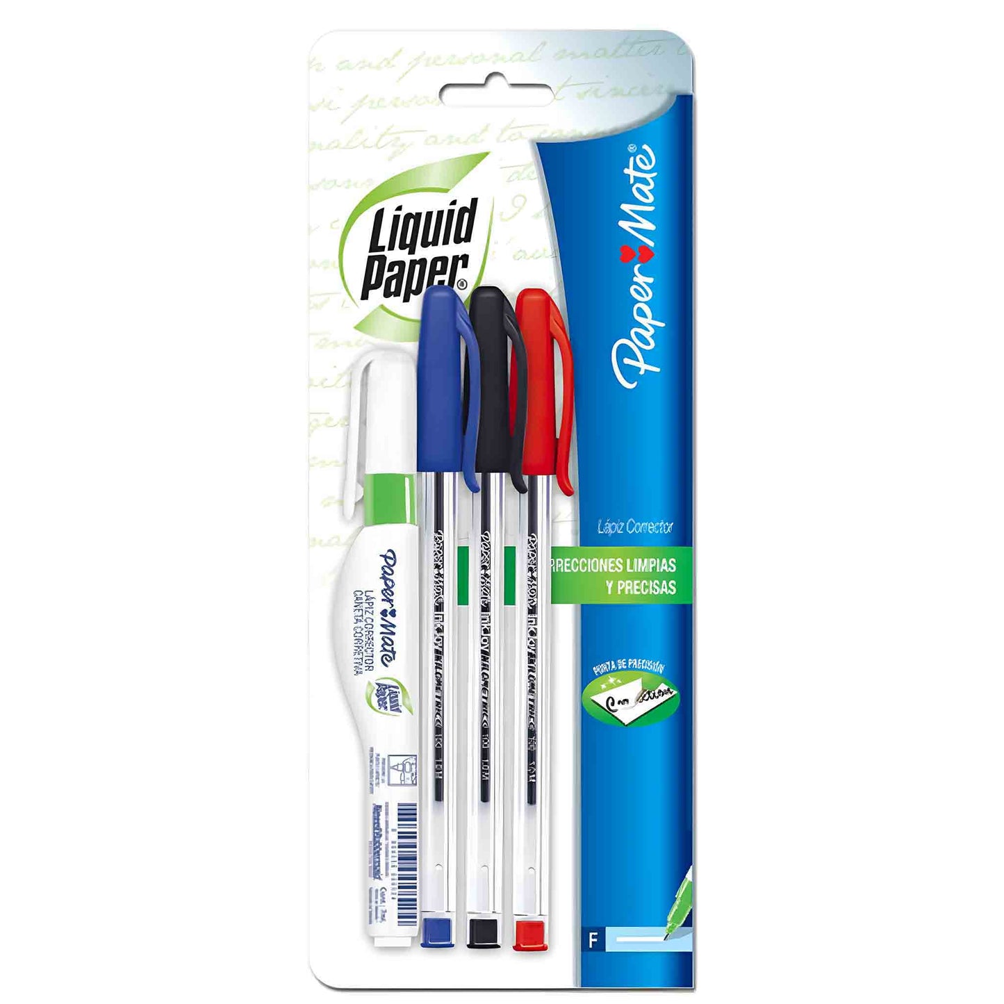 Pack Paper Mate Liquid Paper + Lápices InkJoy Kilométrico