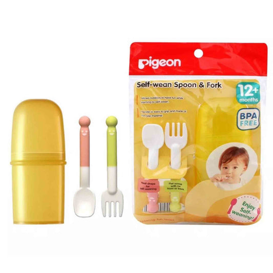 Pigeon Set Cuchara y Tenedor Paso 2 con Estuche 12+ Meses