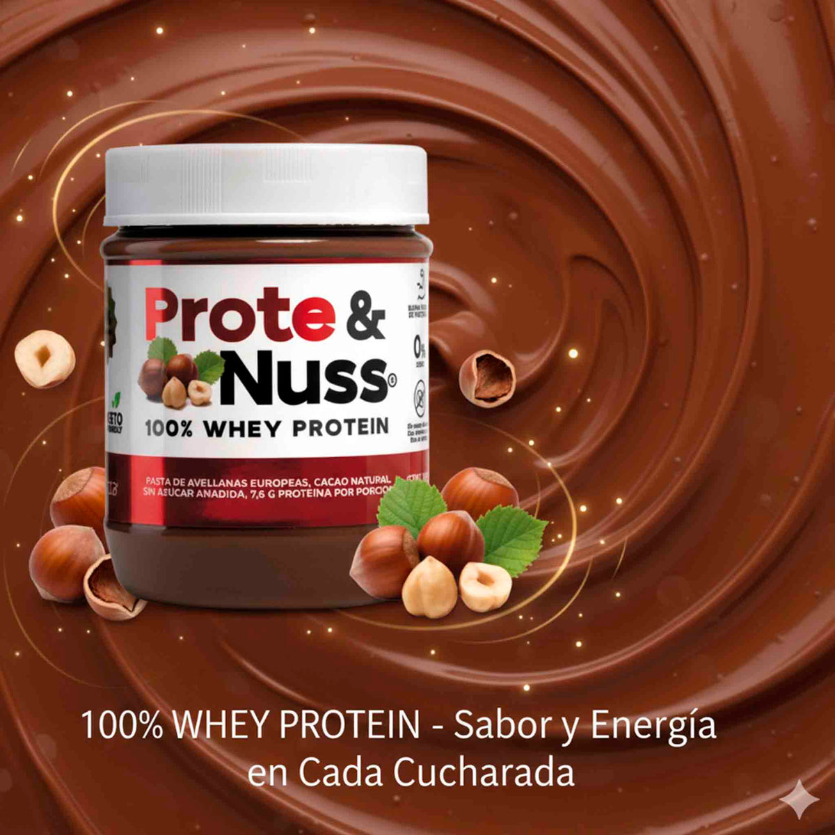 Crema de chocolate Prote & Nuss con proteína en formato 250 g