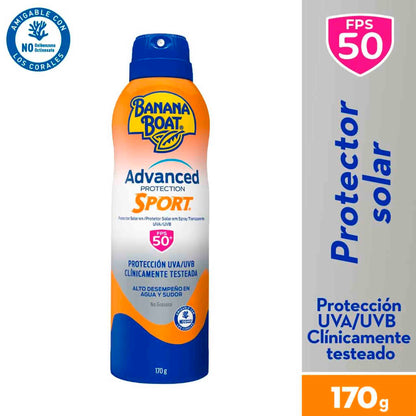 Protector Solar Banana Boat Aqua Sport FPS 50+ Spray