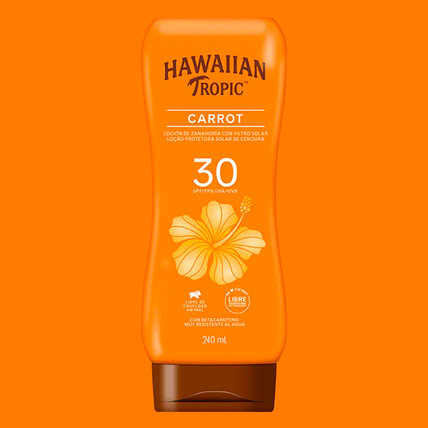 Protector Solar Hawaiian Tropic Carrot FPS 30 – Loción 240 ml HAWAIIAN TROPIC- Dermocosmetica_belleza_online