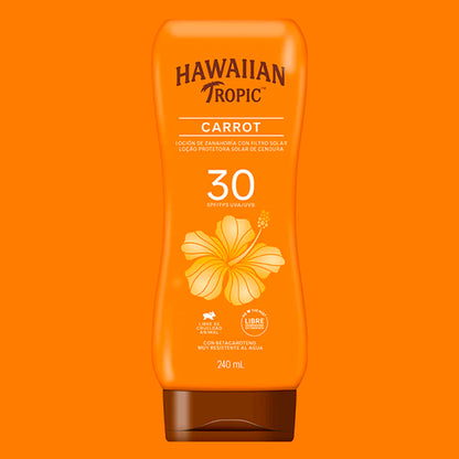 Protector Solar Hawaiian Tropic Carrot FPS 30 – Loción 240 ml HAWAIIAN TROPIC- Dermocosmetica_belleza_online