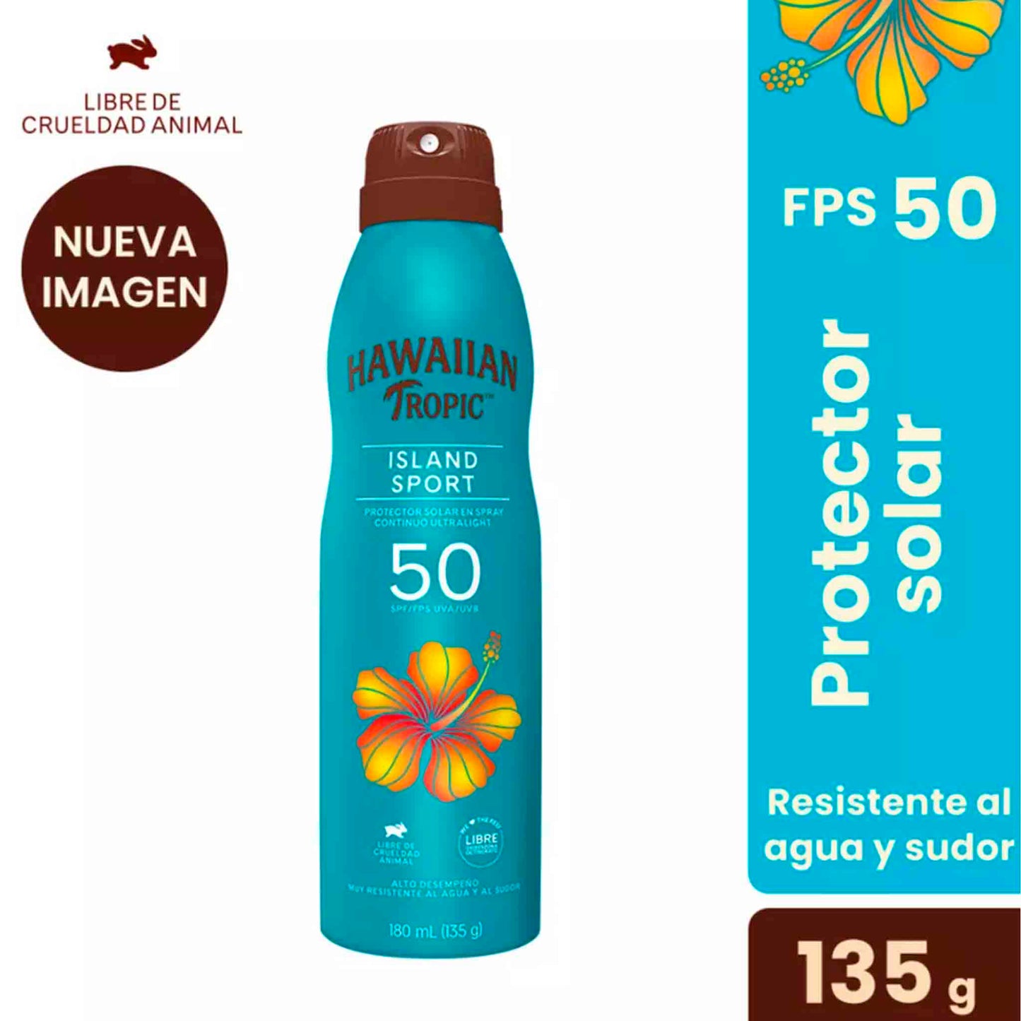 Protector Solar Sport Fps50 | Hawaiian Tropic Island | 180ml HAWAIIAN TROPIC- Dermocosmetica_belleza_online