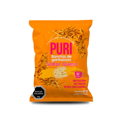 Ramitas Puri Snacks Sabor Queso Colación Saludable 22 g