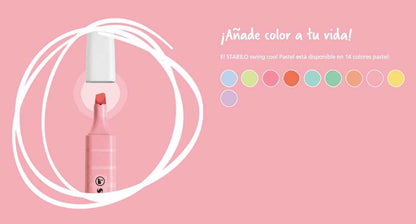 Marcador Resaltador Stabilo Swing Cool Pastel Pink Blush 126/8 Stabilo- Dermocosmetica_belleza_online