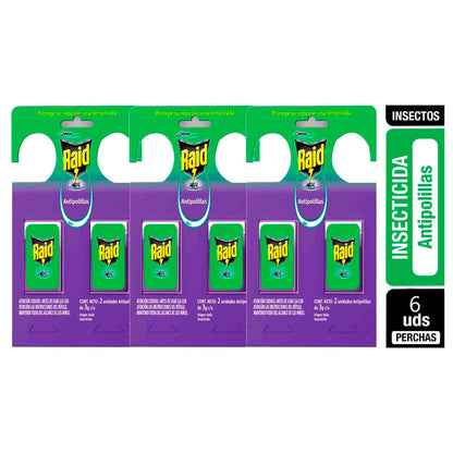Raid Antipolillas Pack 3 (6 tabletas) – Protección total