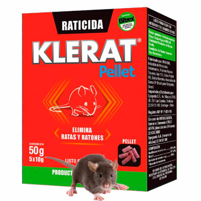 Raticida Klerat Pellet 50 Gr – Veneno para Ratones KLERAT- Dermocosmetica_belleza_online