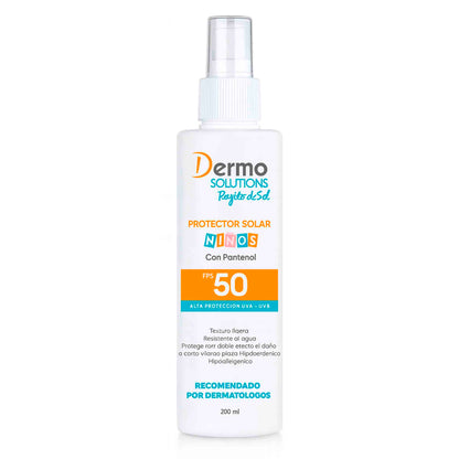 Protector Solar Infantil Rayito De Sol FPS50 Con Pantenol 200ml Dermo