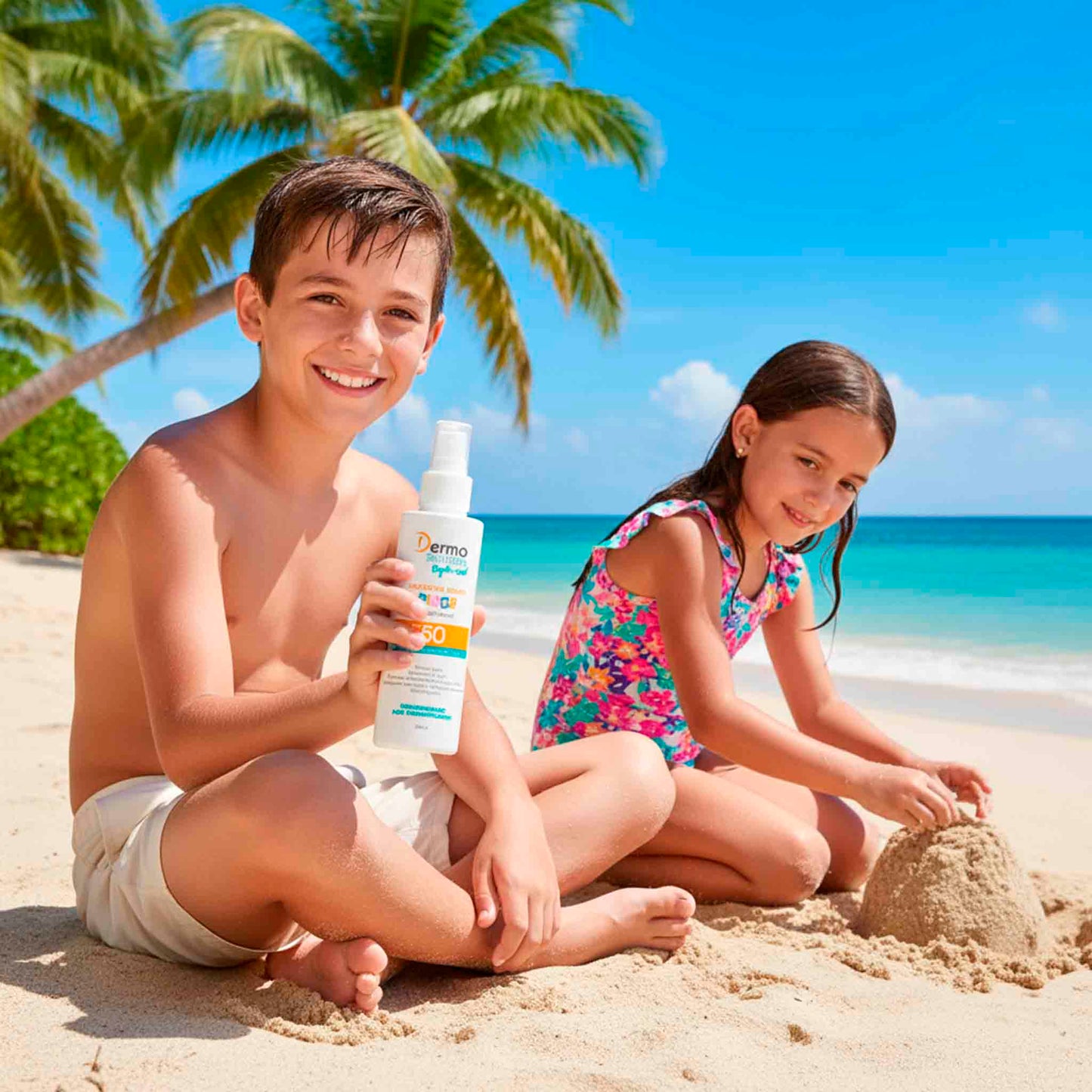 Protector Solar Infantil Rayito De Sol FPS50 Con Pantenol 200ml Dermo