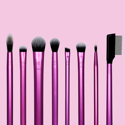 Real Techniques Set 8 Brochas Ojos Rosa – Everyday Essentials