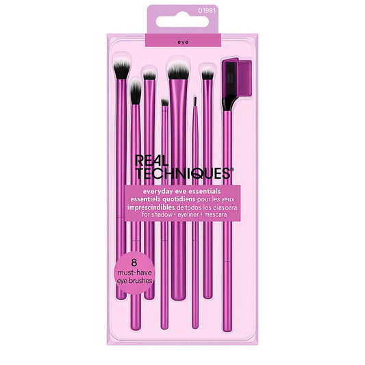 Real Techniques Set 8 Brochas Ojos Rosa – Everyday Essentials