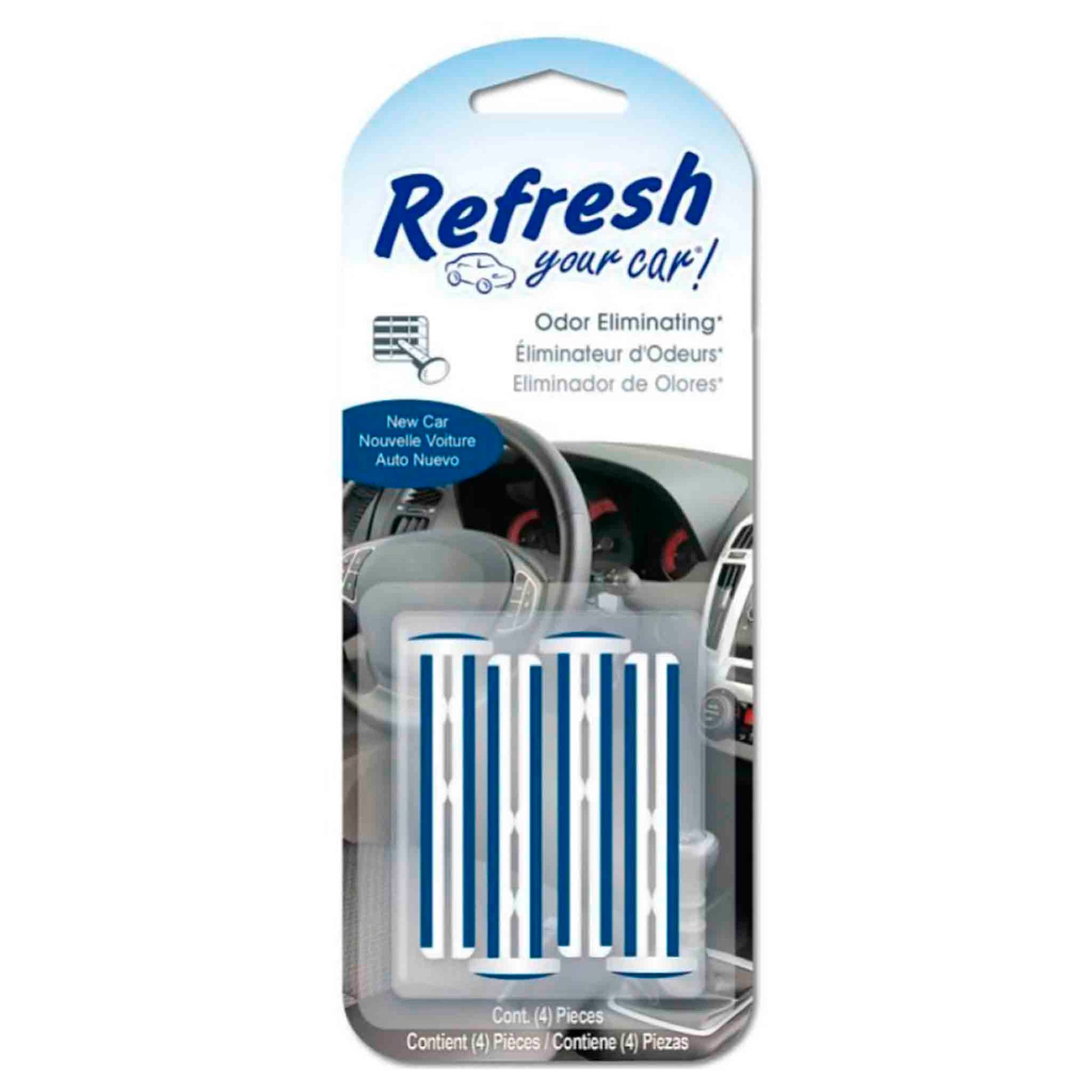 Ambientador Auto New Car Refresh Your Car 4 Unidades