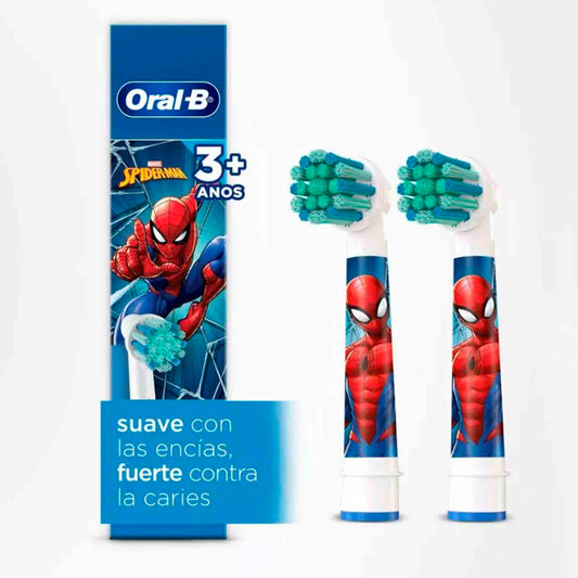 Repuesto Cepillo Eléctrico Oral-B Pro Kids Spiderman – Pack 2 Unidades