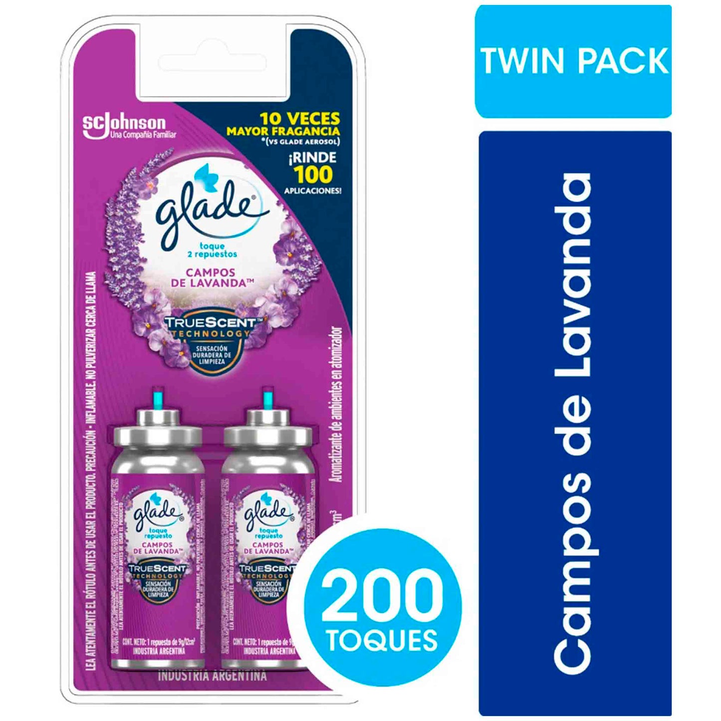 Repuesto Glade Toque Pack Doble Aromatizante de Ambientes - Lavanda GLADE- Dermocosmetica_belleza_online