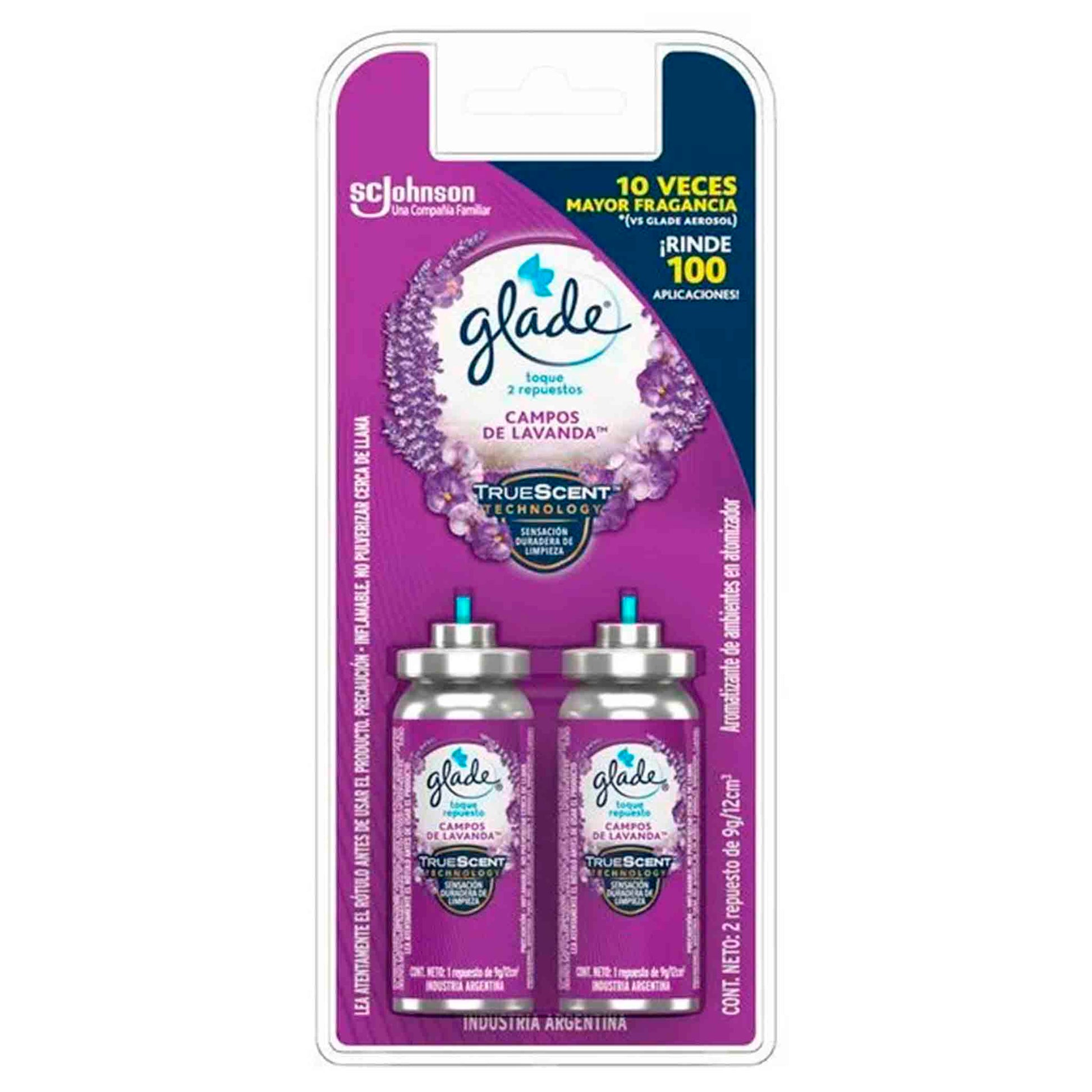 Repuesto Glade Toque Pack Doble Aromatizante de Ambientes - Lavanda GLADE- Dermocosmetica_belleza_online